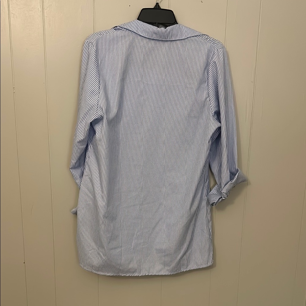 Women’s Blue Striped Shirt - Picture 2 of 4